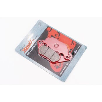 Гальмівні колодки (дискові) Yamaha YBR-125 Custom/Jupiter MX/Sniper-135/LC-135/XC-125 Vity/MBK- XC125 WAAP к-кт червоні