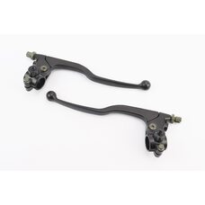 Рычаги руля левый, правый с креплениям под зеркало, к-кт 2шт (М10 правая-левая) МОТО CG/CB, тип 2