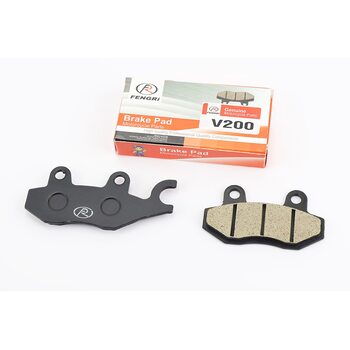 Гальмівні колодки (дискові) праве вухо, Viper - RACE/STORM/CG/СВ/HONDA-LS125;NSR 50;MBX 50/LIFAN/KYMCO-Pulsar/LONCIN, к-кт 2шт, чрорні