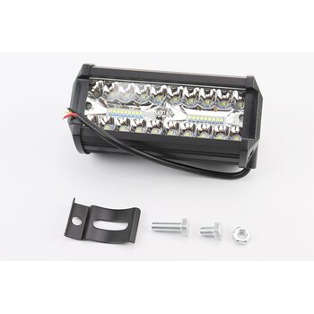Фара дополнительная светодиодная влагозащитная - 20+20 LED с креплением, прямоугольная 79*165мм, SUPER LIGHT