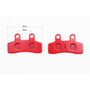 Тормозные колодки (дисковые) ELSTARS; ITALJET-Pit Jet 50 2T; Pit Jet 125 4T(Pro); GENERIC-Mini Trigger X50; Mini Trigger SM; LIFAN-LF 125 к-кт красные