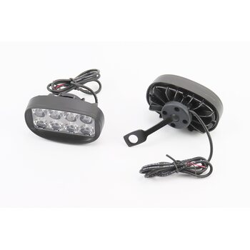 Фара дополнительная светодиодная влагозащитная (85*50mm) - 8 LED с креплением под зеркало, к-кт 2шт
