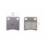 Тормозные колодки (дисковые) Honda DI050/Tact 50; DAELIM GZ50; SYM-Orbit 50; KYMCO-MXU 400 к-кт 2шт