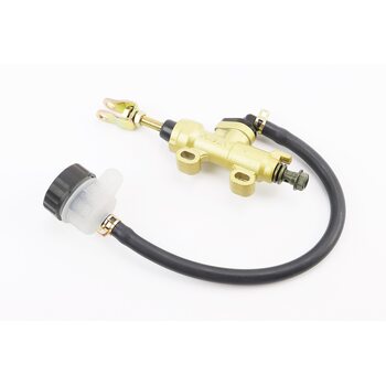 ТОРМОЗНОЙ цилиндр главный задний МОТОциклы / ATV (крепление: min=33мм; max=56мм) тип 1, золотистый (без гофропружины)