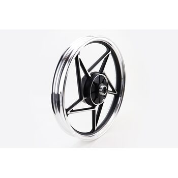 Диск колісний задній литий 18Х1,85 "під гумки" Viper-125J ЧОРНИЙ (вісь 15мм)