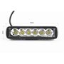 Фара дополнительная светодиодная влагозащитная - 6 LED с креплением, прямоугольная 150*37мм