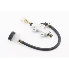 Гальмівний циліндр головний задній МОТОцикли / ATV (кріплення: min=33мм; max=56мм) тип 1, сріблястий (без гофропружини)