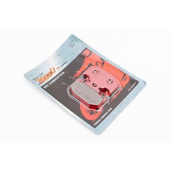 Гальмівні колодки (дискові) Terra-X 250 (2015,задні)/KAWASAKI KX 125; KDX 200; KLX 650/YAMAHA XT 250; YZ 250/ SUZUKI DR 250; RM 250 к-кт 2шт червоні