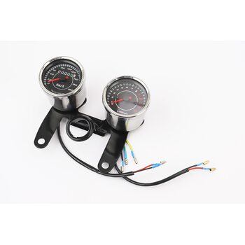 Спидометр, тахометр в сборе "ХРОМ" (на 180км/ч, тахометр электронный)