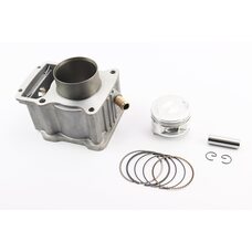 CG200-OHV Циліндр к-кт (цпг) 200cc - 63,5мм - водяне охолодження (висота циліндра 76/107мм) (палець 15мм) (битий бокс)