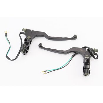 Рычаги руля левый, правый с креплениям под зеркало, к-кт 2шт (М10 правая) МОТО CG/CB