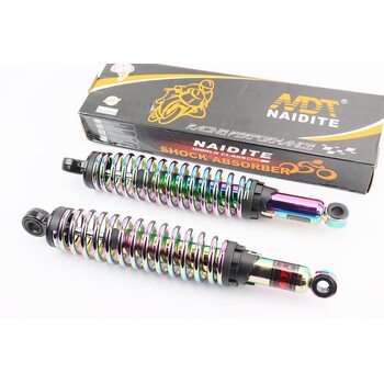 Амортизатор задний JH/CB/CG - 345мм*d60мм (под втулки) регулир., плазма к-кт 2шт