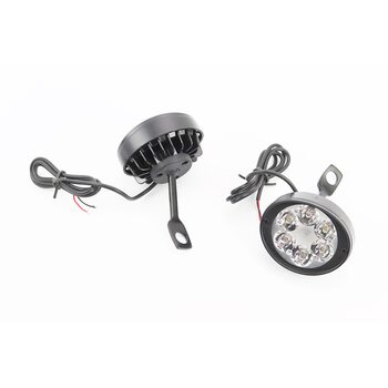 Фара дополнительная светодиодная влагозащитная (65*55mm) - 6 LED с креплением под зеркало, к-кт 2шт, тип 1