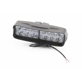 Фара дополнительная светодиодная влагозащитная - 16 LED с креплением, прямоугольная 160*50мм