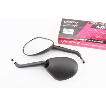 Зеркала к-кт на мотоцикл "V150A" черные, М10