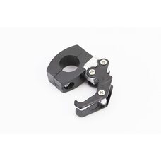 Крючок вещевой (метал) двойной, крепление на руль TUNING, ЧЕРНЫЙ