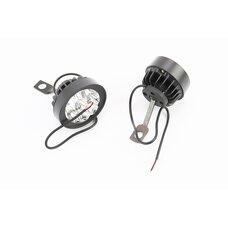 Фара дополнительная светодиодная влагозащитная (65*55mm) - 9 LED с креплением под зеркало, к-кт 2шт