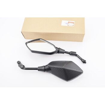 Дзеркала к-кт на мотоцикл "призма" карбон, м10 (ССС - знак якості)