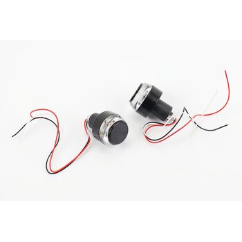 Заглушка - отбойник руля с LED подсветкой габарит + поворот, к-кт 2шт, ЧЕРНЫЙ