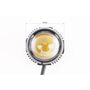 Фара додаткова світлодіодна вологозахисна - 1 LED з кріпленням та блоком розпалювання, кругла 37мм, к-кт 2шт (світло біле/жовте)