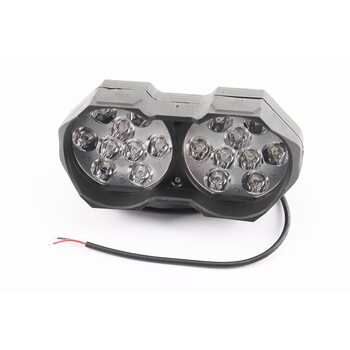 Фара двойная дополнительная светодиодная влагозащитная - 18 LED, (146*62mm) с креплением, тип 2