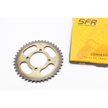 Звезда задняя RS125 – 428-43T – d=64; 4отв.*80mm "закаленная" Loncin- JL200-10/Yamaha YBR125