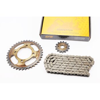 F5 Звезды, цепь к-кт 428H-112L+38T+15T (ZS200 - Viper F5)