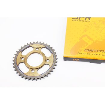 Звезда задняя WY125-428-38T-d=58; 4отв.*90mm "закаленная" (ZS125J спицы)